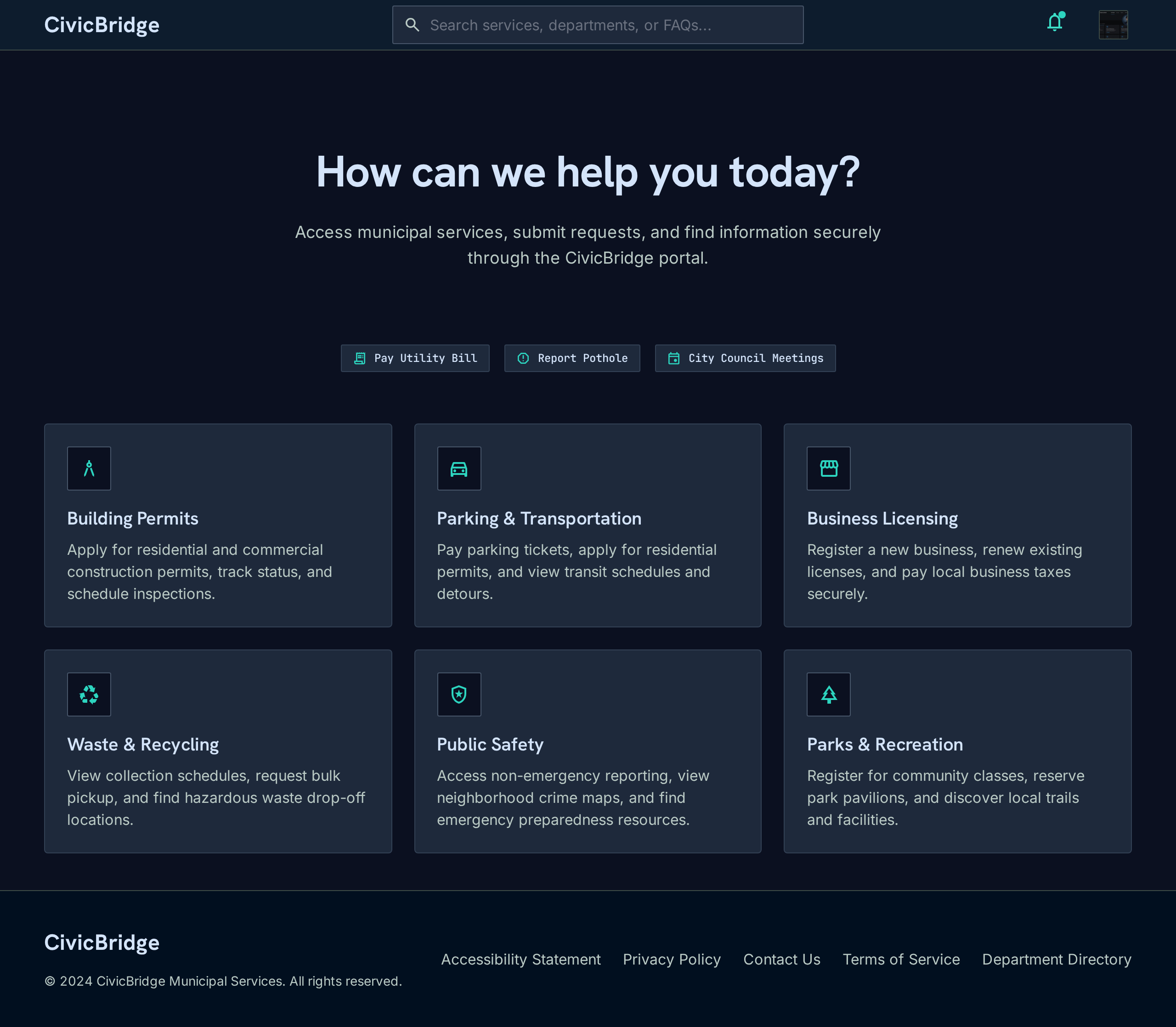 CivicBridge product screenshot