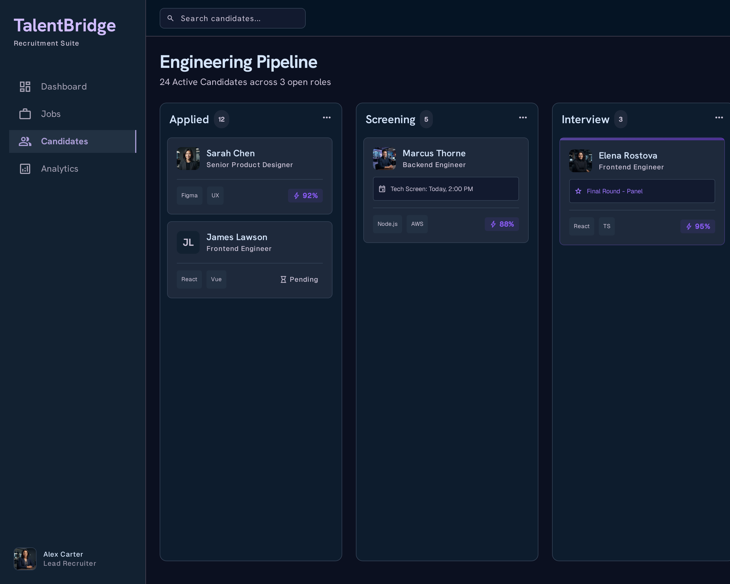 TalentBridge product screenshot