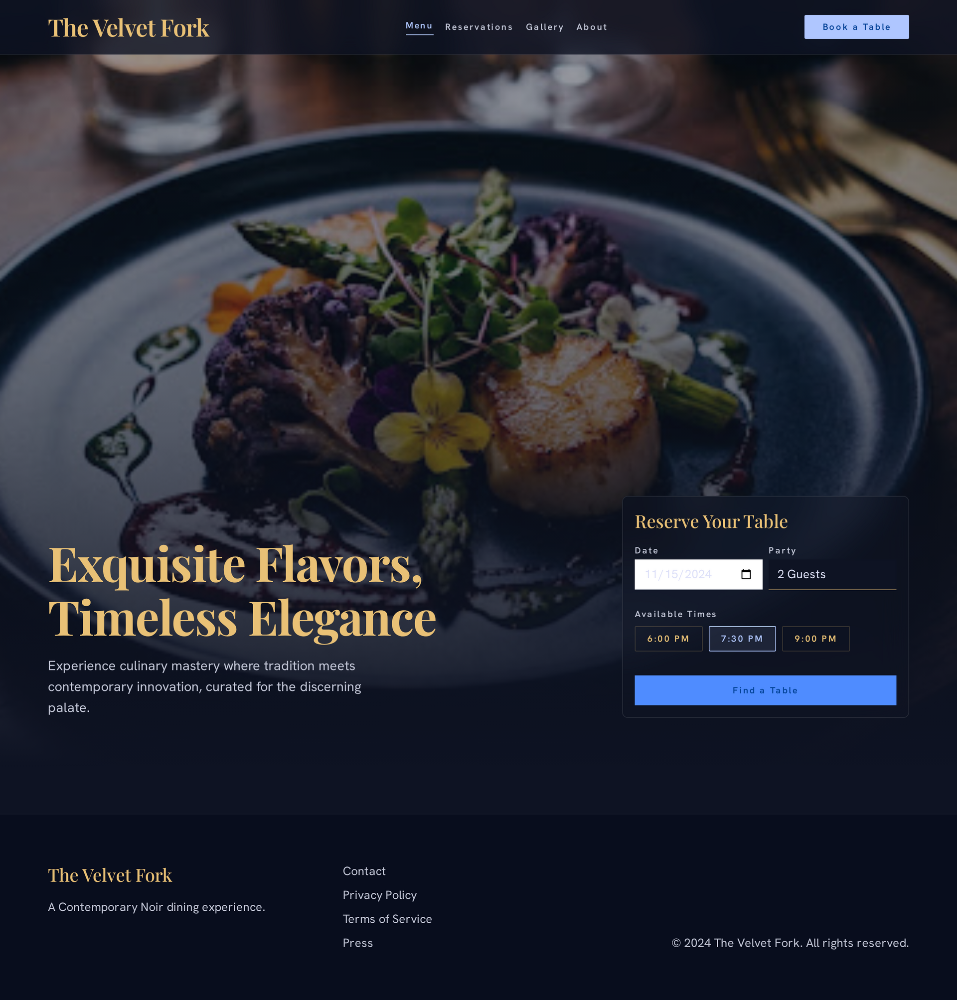 The Velvet Fork product screenshot